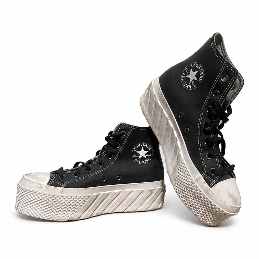 Converse Chuck Taylor All Star Lift 2X Platform High Top Black/White 572608C